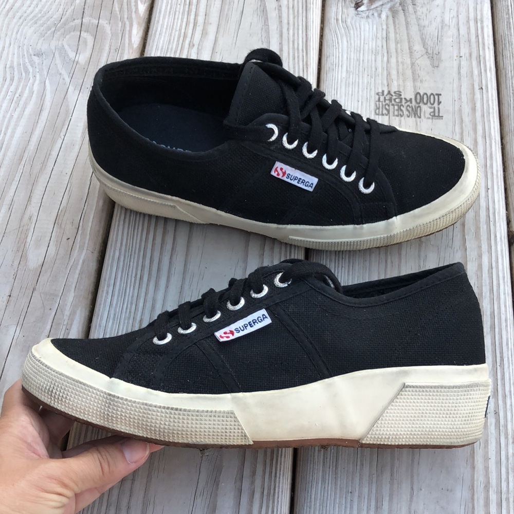 Superga Canvas Platform Wedge Sneakers - image 1
